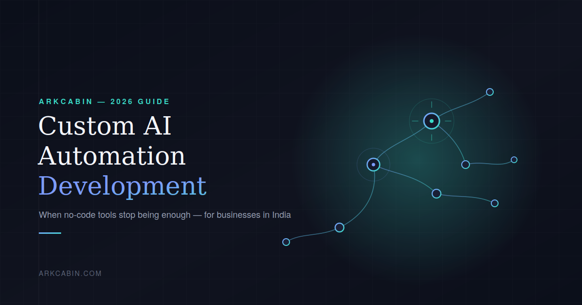 Custom AI Automation Development Company in India (2026 Guide) SEO